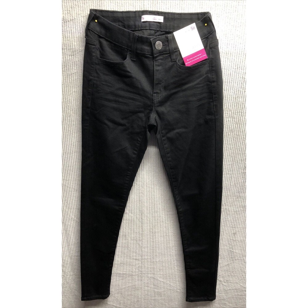 So Jegging Size 1/25W Low Rise Black Dark Wash NWD